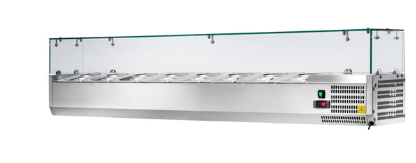 Locher Kühlaufsatzvitrine  8x GN1/3