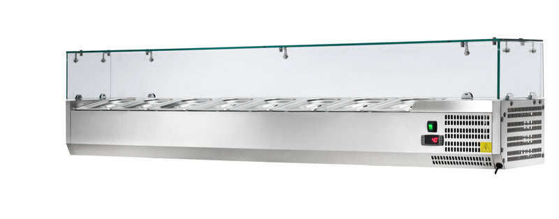 Locher Kühlaufsatzvitrine  8x GN1/3