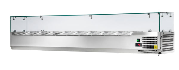 Locher Kühlaufsatzvitrine  9x GN1/3