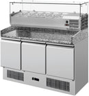 Locher  Pizzakühltisch „Compact“ mit Kühl-Aufs. 6 x GN 1/4