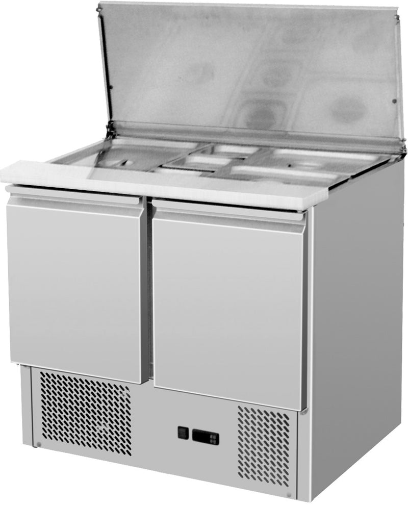 Locher  Saladette „Compact“ mit Deckel 2xGN1/1+3xGN1/6