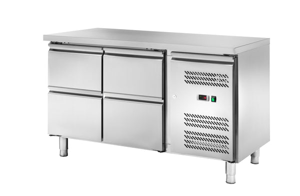 Locher Kühltisch GN1/1 mit 4 Schubladen