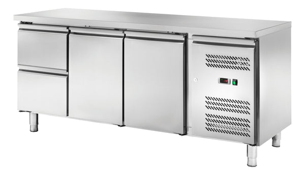 Locher Kühltisch GN1/1 mit 2 Türen und 2 Schubladen