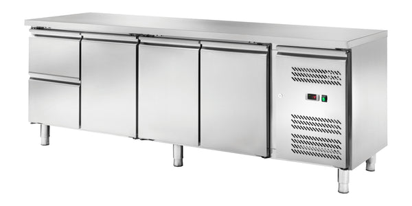 Locher Kühltisch GN1/1 mit 3 Türen und 2 Schubladen