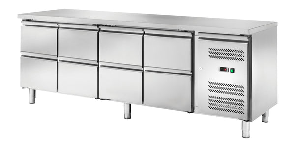 Locher Kühltisch GN1/1 mit 8 Schubladen