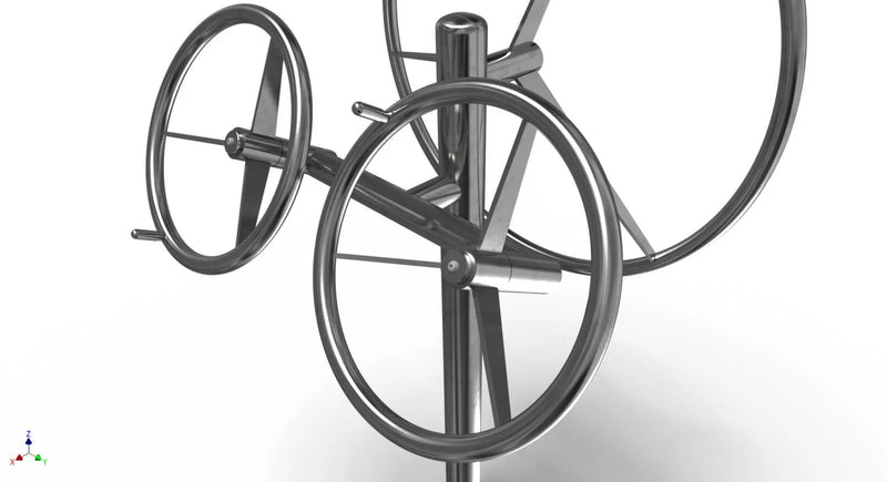 Tolymp exercise device wheel triple