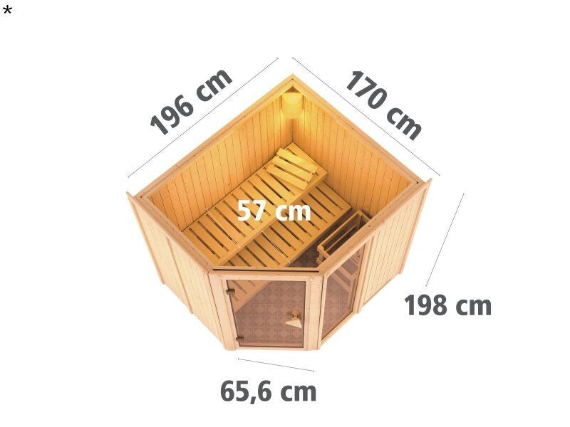 Karibu Sauna Fiona 2