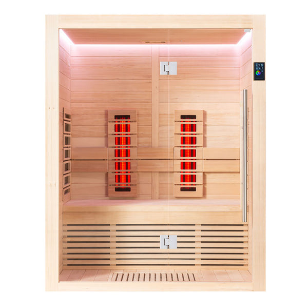 EAGO AWT Infrarotkabine E1250C-IR Hemlock 150x110 ohne Ofen