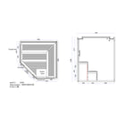 EAGO AWT E1242C rote Zeder 180x180 9kW EOS Cubo