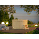 Fjordholz Holzbadezuber/Hot Tub Rund ohne Ofen