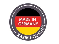 Karibu Sauna Askja 68 mm, inkl. 9 kW Bioofen ext. Seuerung Wifi HUUM - mit Dachkranz - – Vorschau 10