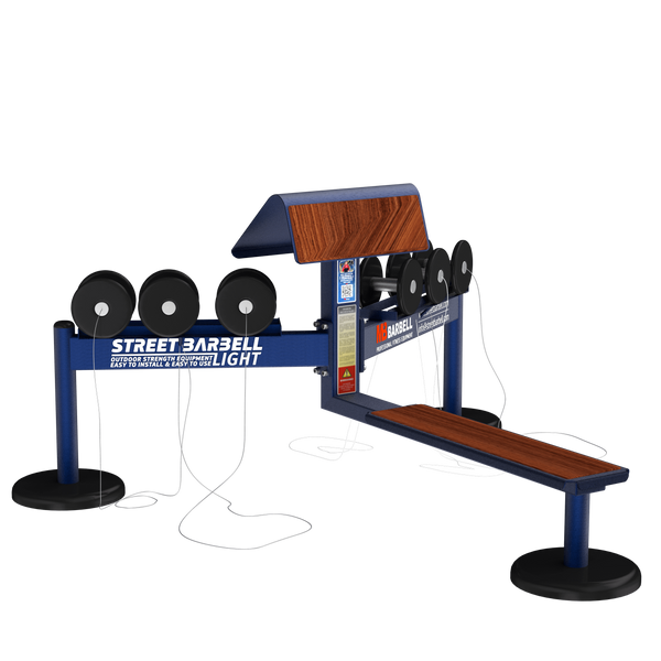 Tolymp dumbbell set 2 with combination bench – Beach Line – Street Barbell
