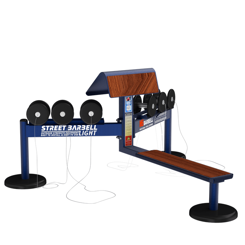 Tolymp dumbbell set 2 with combination bench – Beach Line – Street Barbell