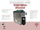 Karibu Saunahaus Mainburg 4 Set B naturbelassen, inkl. 9 kW Ofen ext. Steuerung HUUM