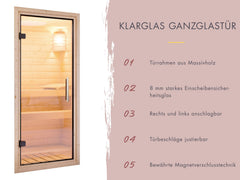 Karibu Hybrid Saunahaus Ares 1, mit Anbaudach in anthrazit/graualuminium, inkl. 9 kW Bioofen ext. Steuerung Wifi HUUM – Vorschau 6