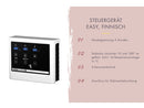 Karibu Hybrid Saunahaus Ares 2, inkl. Anbaudach in anthrazit/graualuminium, inkl. 9 kW Ofen ext. Steuerung easy