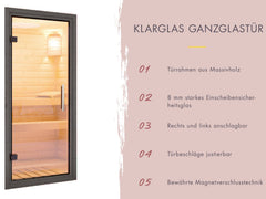 Karibu Hybrid Saunahaus Ares 3, inkl. Anbaudach in anthrazit/anthrazit, inkl. 9 kW Bioofen ext. Steuerung Wifi HUUM – Vorschau 6