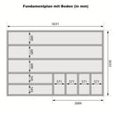 Karibu großes Poolhaus “Gatenhaus Radeburg 5” Pultdach modern aus Holz in Natur