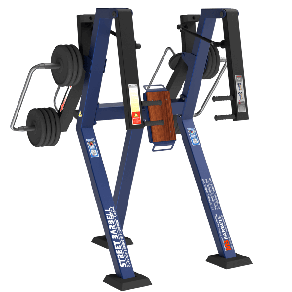 Tolymp incline bench press, standing – chest press – street barbell