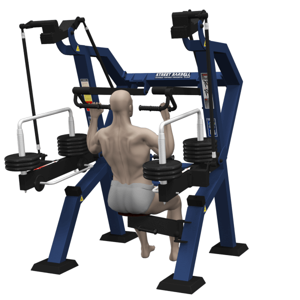 Tolymp LAT pull, seated – Street Barbell Line