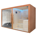 Mazur MUE-1816 Trockensauna mit 6-kW-Ofen + Dampfbad 340 x 175 x 210 cm