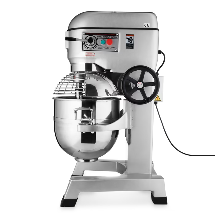 MAXIMA Gastro Planetenmischer - 60 l - Bis 30 kg Teig - 3 Geschwindigkeit