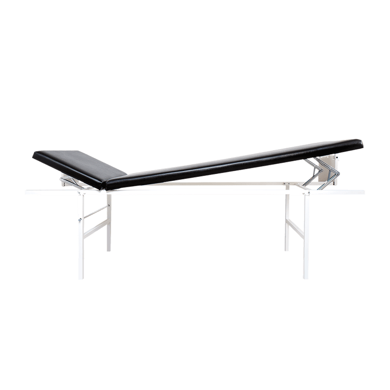 Söhngen wall-mounted folding examination table, head and foot adjustable, horizontal, black