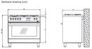 LOFRA - VENEZIA - SINGLE OVEN 90 cm - PG 96 WMFT/ AEO - stainless steel 