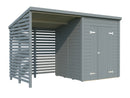 Palmako Gerätehaus Leif 3,0+2,9 m² aus Holz