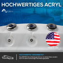 Tronitechnik Outdoor Whirlpool Spa TINO PRO Weiß Silber Marmoriert 195cm x 127cm