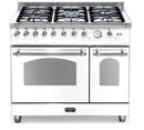 LOFRA - DOLCEVITA - DOUBLE OVEN 90 cm - RBPD 96 MFTE/CI - PEARL WHITE - Chrome Finish 