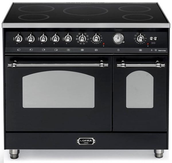 LOFRA - DOLCEVITA INDUCTION - DOUBLE OVEN 90cm - RNMD 96 MFTE/ 5IF - Black - Chrome Finish