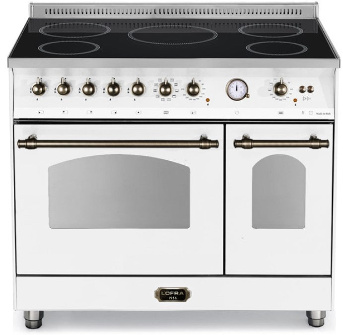 LOFRA - DOLCEVITA INDUCTION - DOUBLE OVEN 90 cm - RBPD 96 MFTE/ 5I - Pearl White - Bronze Finish 