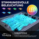 Tronitechnik Outdoor Whirpool Spa BOTTARO perlmutt weiß 210cm x160cm