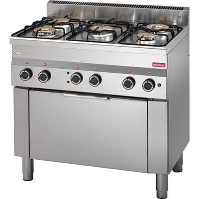 AfG Berlin 60/90cfgem Gas-herd 5 Flammen Mit E-umluftbackofen