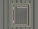 StarLine Metall Gerätehaus Modell Style 7,56 m² Spar-Set-1 Alu Grau