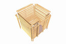 Karibu Massivholzsauna "Sauna Mila 5" 4 Personen 9 kW Bio-Kombi Ofen + Steuergerät HUUM WIFI