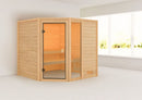 Karibu "Sauna Valida 4 Eckeinstieg mit Fenster" 4 Personen