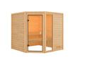 Karibu "Sauna Valida 4 Eckeinstieg mit Fenster" 4 Personen