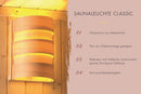 Karibu Gartensauna "Saunahaus Joost 2 mit Vorraum Terragrau/ 9kW Bio-Ofen + HUUM WIFI Steuergerät Sparset" 4 Personen