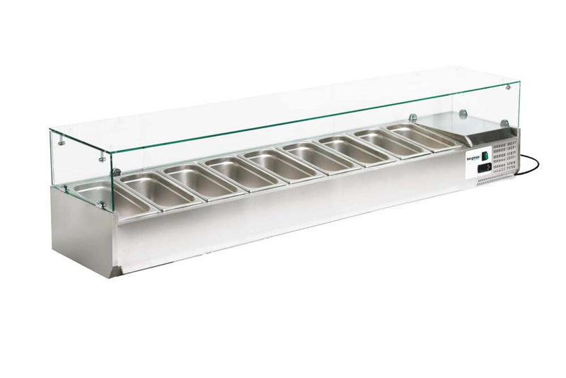 Bergman  Ecoline Kühlaufsatz Mit Glasabdeckung 9 X Gn 1/4