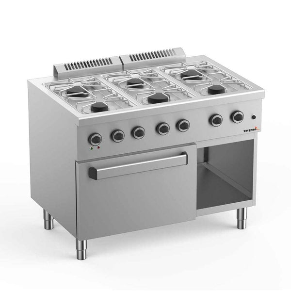 Bergman Profiline 700 Gas Stove with 6 Burners &amp; Electric Convection Oven