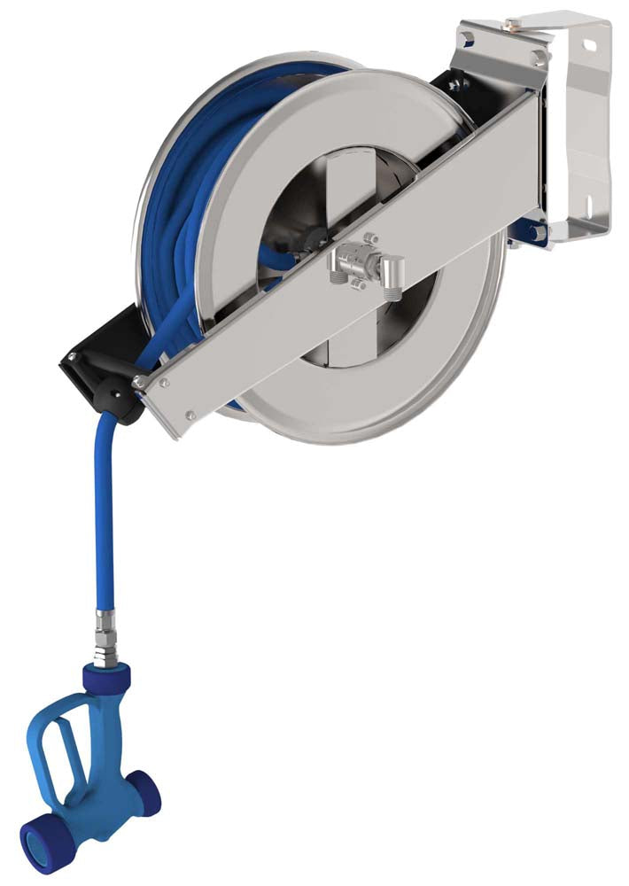 Bergman Profiline Hose Reel with Housing and Shower - 20 Meters