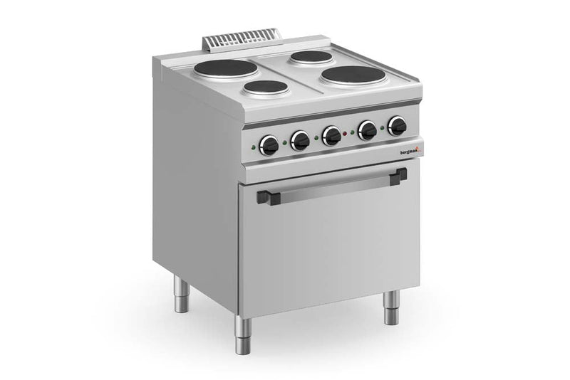 Bergman Profilline Plus 700 Elektroherd 4 Runden Kochplatten & Elektrobackofen - 13,5 Kw