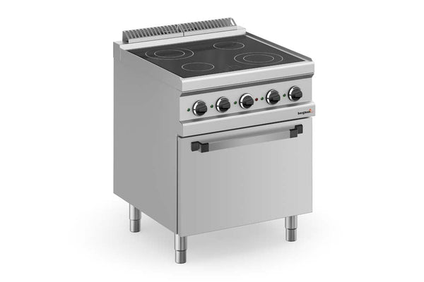 Bergman Profilline Plus 700 Ceranherd Mit 4 Kochzonen & Elektrobackofen 13,9 Kw