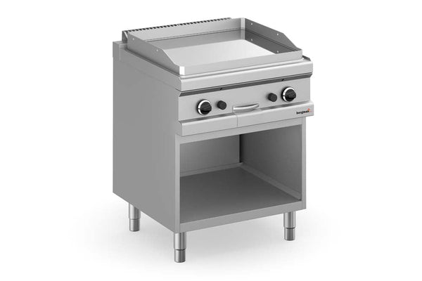 Bergman Profilline Plus 700 Gas Grill Plate Smooth Chrome-Plated with Open Base - 11 Kw