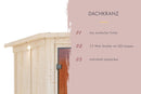 Karibu Design Sauna "Sauna Marla 3" 4 Personen 9 kW Bio-Kombi Ofen + Steuergerät HUUM WIFI