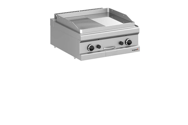 Bergman Profilline Plus 700 Gas Grill Plate ½ Smooth, ½ Grooved - Chrome-Plated - 11 Kw