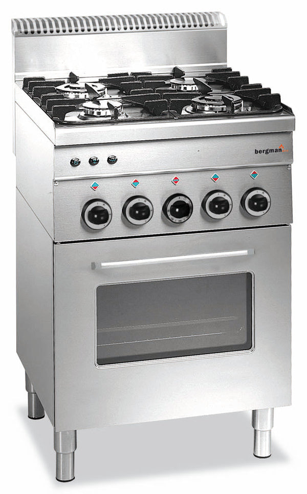 Bergman Profiline 600 Gas Stove with 4 Burners and Gas Oven - 13.7 Kw