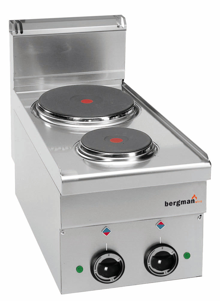 Bergman Profilline Plus 600 Electric Stove with 2 Round Hotplates - 4.1 Kw
